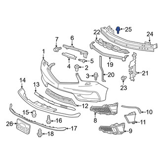 Acura OE - Bumper Impact Bar Bolt