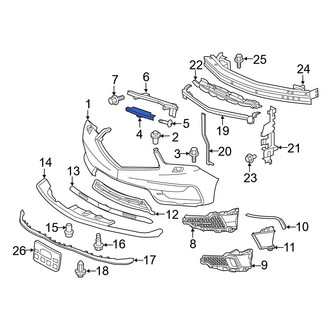 Acura OE - Left Bumper Cover Spacer