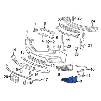 Acura OE - Front Left Grille