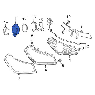 Acura OE - Front Grille Molding