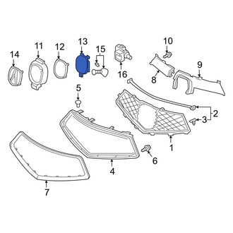 Acura OE - Cruise Control Distance Sensor Cover