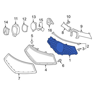Acura OE - Front Upper Grille