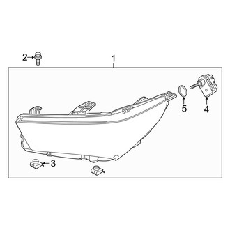 Acura OE - Front Lamps - Headlamp Components