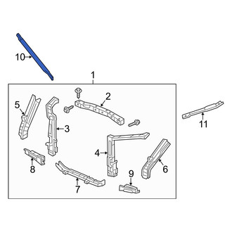 Acura OE - Front Right Radiator Support Panel Brace