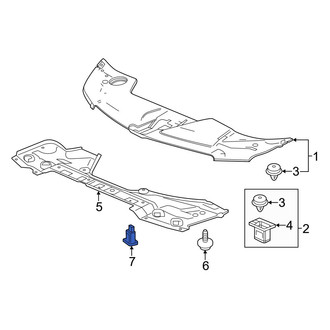 Acura OE - Radiator Support Splash Shield Clip