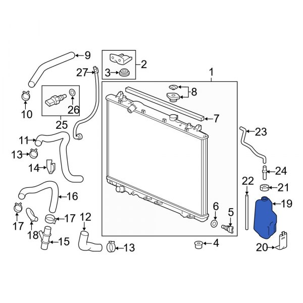 Engine Coolant Reservoir