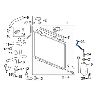Acura OE - Engine Coolant Reservoir Hose