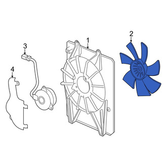 Acura OE - A/C Condenser Fan Blade