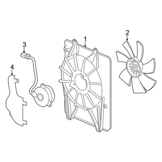 Acura OE - Air Conditioner & Heater - Condenser Fan