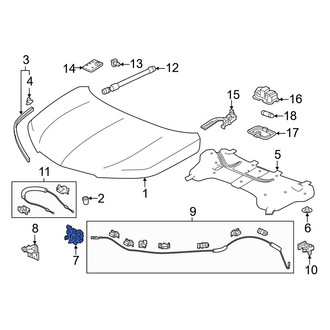 Acura OE - Front Hood Lock