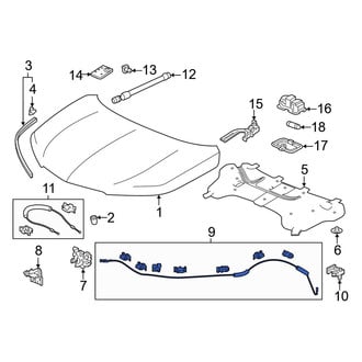 Acura OE - Front Hood Release Cable