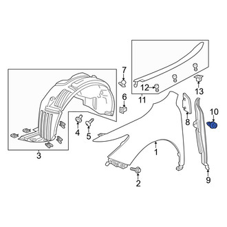 Acura OE - Fender Insulator Clip