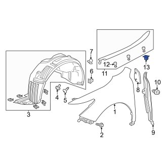 Acura OEM Header Panels & Parts | Support Bars, Panels — CARiD.com