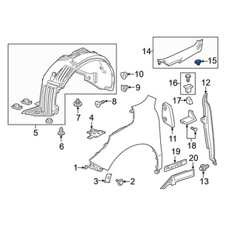Acura OE - Fender Filler Panel Clip