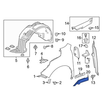 Acura OE - Front Fender Emblem