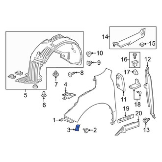 Acura OE - Fender Nut