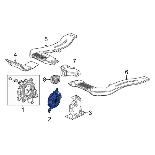 Drive Motor Battery Pack Cooling Fan Assembly