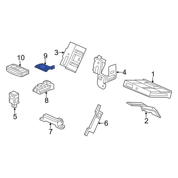 Keyless Entry Receiver Bracket