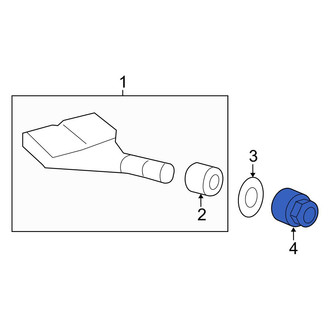 Acura OE - Tire Pressure Monitoring System (TPMS) Sensor Nut