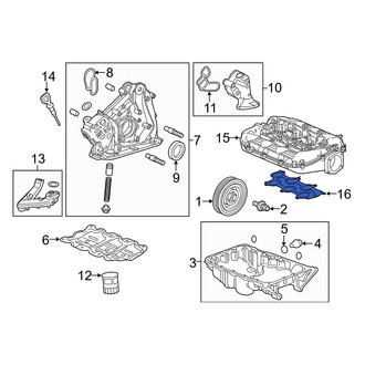 Acura OE - Left Lower Engine Intake Manifold Gasket