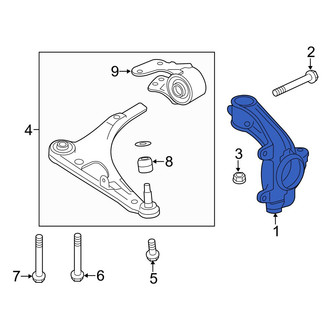 Acura OE - Front Left Steering Knuckle