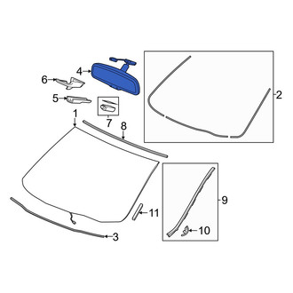 Acura OE - Front Interior Rear View Mirror