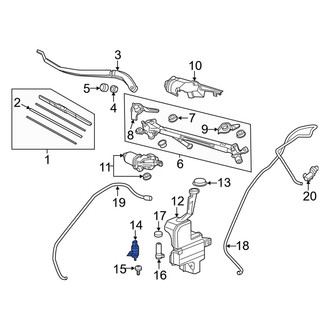 Acura OE - Windshield Washer Pump