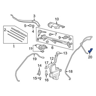 Acura OE - Front Windshield Washer Nozzle