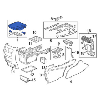 Acura OE - Front Console Armrest