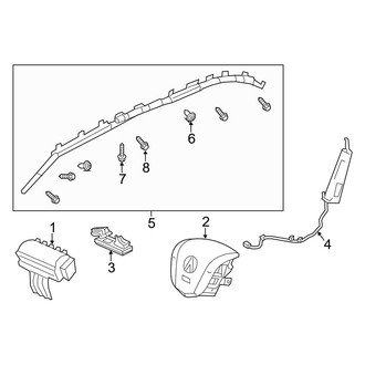 Acura OE - Restraint Systems - Air Bag Components (Air Bags)