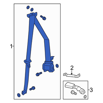 Acura OE - Front Left Seat Belt Lap and Shoulder Belt