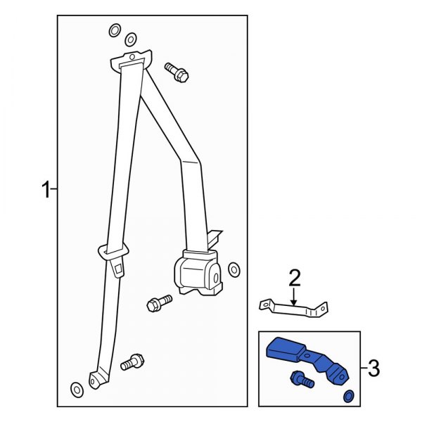 Seat Belt Receptacle