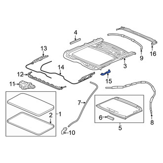 Acura OE - Sunroof Guide Rail