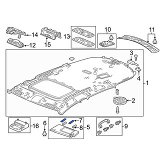 Acura OE - Right Sun Visor Light