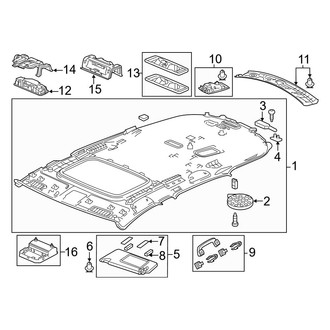 Acura OE - Roof - Interior Trim (3.0L)