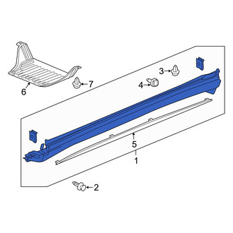 Acura OE - Left Rocker Panel Guard