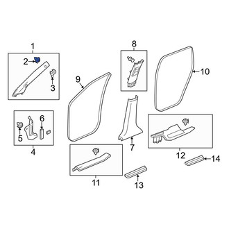 Acura OE - Quarter Panel Trim Panel Clip