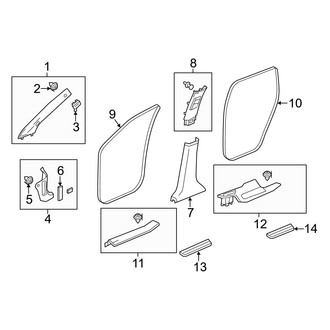 Acura OE - Pillars, Rocker & Floor - Interior Trim