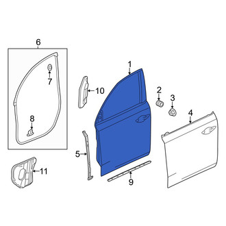 Acura OE - Front Right Door Shell