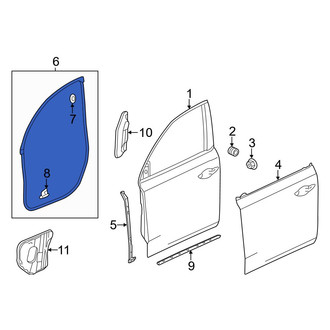 Acura OE - Front Left Outer Door Seal