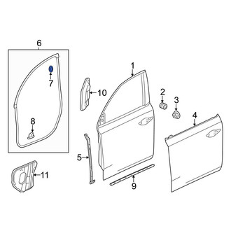 Acura OE - Door Seal Clip