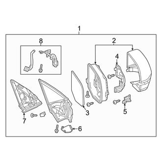 Acura OE - Front Door - Outside Mirrors