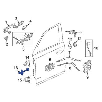 Acura OE - Front Left Door Check