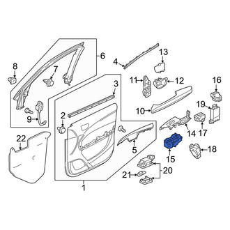 Acura OE - Front Left Door Window Switch