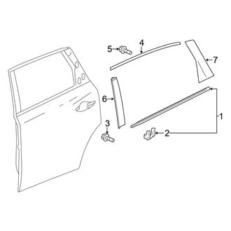 Acura OE - Rear Door - Exterior Trim