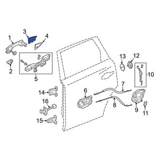 Acura OE - Rear Left Exterior Door Handle Cover