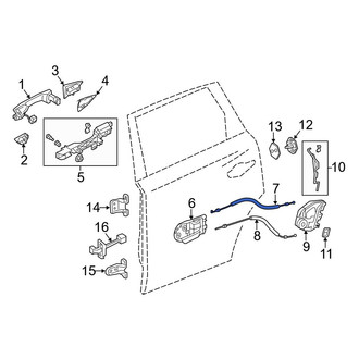 Acura OE - Rear Door Latch Cable