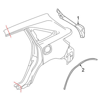 Acura OE - Quarter Panel - Exterior Trim