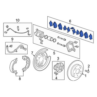 Acura OE - Rear Disc Brake Pad Set