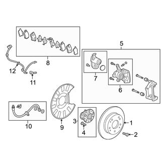 Acura OE - Rear Suspension - Brake Components (FWD)